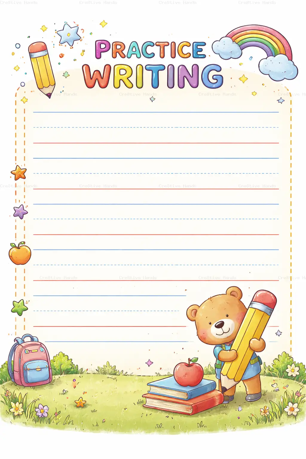 Teddy with pencil — Preview